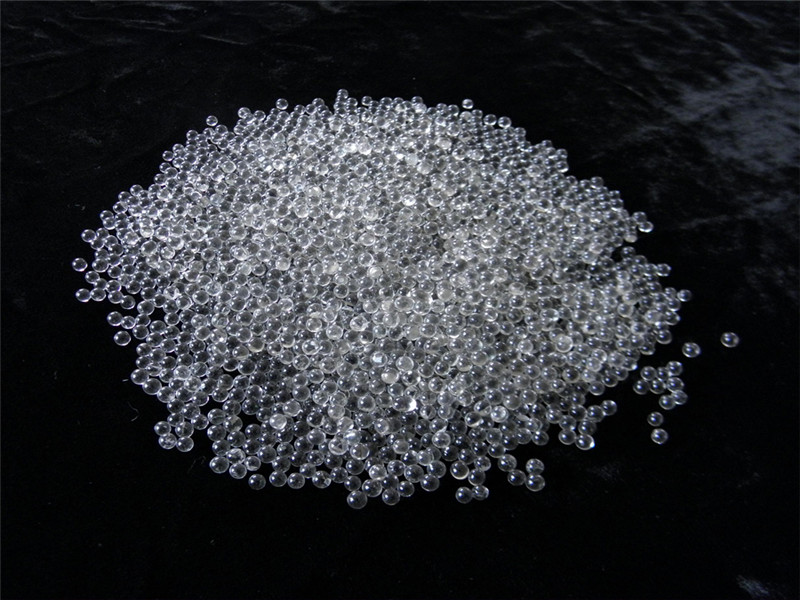 REFLECTIVE GLASS BEADS **7 mm** 4 oz for textured design on enameled  surfaces clear beads with no holes - Enamel Warehouse